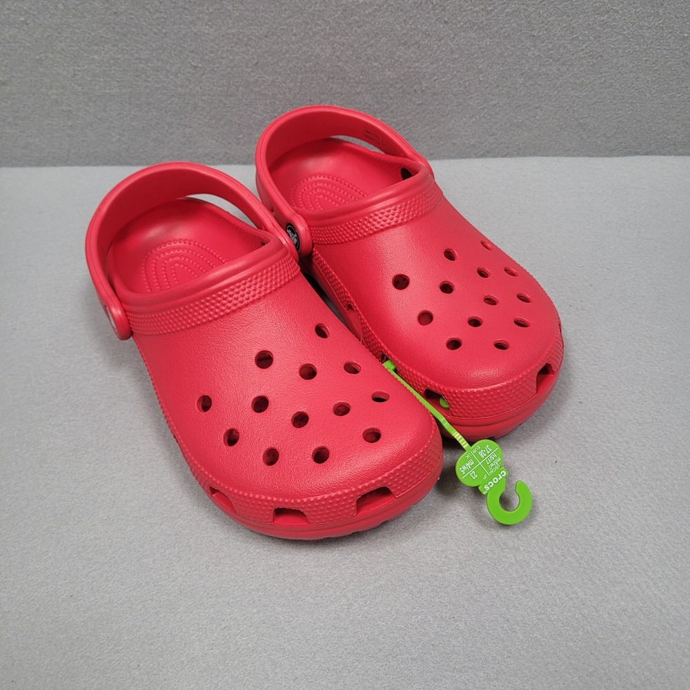 Crocs Classic Clogs Red Kids Big Kid M5 W7 10001-6WC